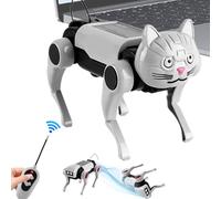 Chien Robot,Animal de Compagnie Robotisé Intelligent Interactif avec Télécommande et Capteur Tactile pour Garçons et Filles | Jouet Robot Canin RC pour Garçons Filles 3 Ans Plus Jeu en Intérieur