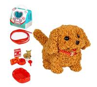 Chien Robot, Chiot Robot réaliste, Chiot Robot réaliste, Chiots Robots réalistes se comportent comme Un Vrai Chiot | Animal en Peluche électronique interactif, Marche, Bar, Queue agitante pour