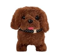 Chien robot en peluche électrique, jouet interactif doux et réaliste | Chiens électriques qui tremblent et aboiement pour garçons, d'âge préscolaire, adolescents, , salon
