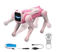 Chien Robot IA | Rechargeable par USB et Commande Vocale - Chiens Robots de Compagnie IA Interactifs - Pour Garçons Filles Jeu Apprentissage Éducation Divertissement Intérieur Chambre Enfant