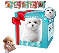 Chien Robot interactif - Chiot Robot IA réaliste Qui Marche, aboie et remue la Queue, Plusieurs Styles adorables, Compagnon sûr et engageant pour Tous Les âges. C