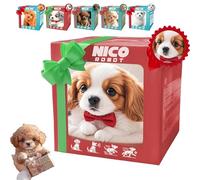 Chien Robot interactif - Chiot Robot IA réaliste Qui Marche, aboie et remue la Queue, Plusieurs Styles adorables, Compagnon sûr et engageant pour Tous Les âges. E