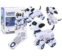 Chien robot interactif télécommandé bleu qui danse et obéit aux ordres