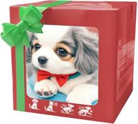 Chien Robot, Mon Chiot robotique réaliste, Jouet interactif pour Chiot robotique, Cadeau électronique pour Animaux de Compagnie pour Enfants Adultes (F)