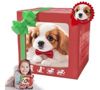 Chien Robot Nico, Nouveau Chiot Robot Réaliste 2026, Chiot Robot Qui Comporte comme Un Vrai Chien, Chiens en Peluche électroniques Interactifs pour S’asseoir, Aboyer, Marcher Et Cou SaintBernardBrown