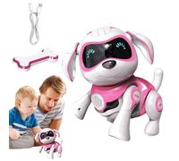 Chien Robot pour Jouer : Animal électronique avec Charge, Jouet réaliste pour Chanter et Danser, Boutons d'image interactifs | Cadeau d'anniversaire Amusant pour, Adolescents, fête de Na