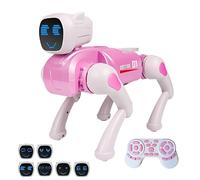 Chien Robot pour Kids - Animal Électronique Programmable Via App et Télécommande | Portée 50m, 60 Min de Jeu, 20+ Mouvements INCL. Arts Martiaux, Équilibre sur Les Mains & Danse, 6-12 Ans