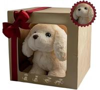 Chien robot pour Version améliorée , Nouveau Mon chiot robot réaliste qui agit comme un vrai chiot - Marche, aboie, remue la queue,Un chien jouet qui marche et aboie,Emballage de boîte cadeau