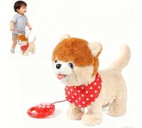 Chien Robot Réaliste Qui Marche Et Aboie, Peluche Interactive Musicale avec Marche, Aboiements Et Queue Qui Remue pour Adultes Style 4