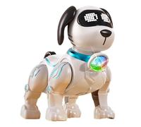 Chien robotique, Chiot robotique en Chant Intelligent, Jouet pour Chiens télécommandés pour Enfants présente des Yeux LED et des Fonctions sonores, Un Rechargeable pour Les Enfants.