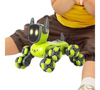 Chien robotique - Robot de danse intelligent, chiot amusant | Animal de compagnie télécommandé, action innovante à huit roues, machine électronique éducative pour chien, compagnon de marche et de