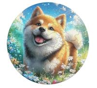 Chien Rond Puzzle 1000 Pièces pour Science Fiction Adultes Enfants Forme d'animal Classique DIY Résumé Chaleureuse Paysage des Art Activité Jouets 68 PCS