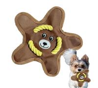 Chien Rope Throw Trow, jeter et attraper des jouets pour chiens | Puppy Toss Squeak Masting Toy Interactive - Fournitures de nettoyage des dents d'animaux de compagnie de haute résistance pour