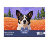 Chien Rural Chinois Puzzle 1000 Pièces DIY Divertissement Puzzles Classiques Animal de Compagnie Chien Illustration Colorée Adultes Et Enfants Dès 14 Ans38x26cm/1000pcs