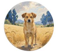 Chien Rural Chinois Puzzle 1000 Pièces Familial Pression Réduite Animal de Compagnie Chien Puzzle Ronds DIY pour Adultes Et Enfants1000pcs (67.5x67.5cm)