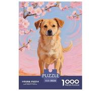 Chien Rural Chinois Puzzle 1000 Pièces Jeux Éducatif Défi Jouets Cadeaux Animal de Compagnie Chien Illustration Colorée Adultes Et Enfants Dès 14 Ans38x26cm/1000pcs