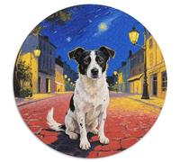 Chien Rural Chinois Puzzle De 1000 Pièces Jeu Cadeau Unique Animal de Compagnie Chien Puzzle Rond DIY pour Adultes Et Enfants1000pcs (67.5x67.5cm)