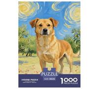 Chien Rural Chinois Puzzle De 1000 Pièces pour Adultes Art Collection Animal de Compagnie Chien Puzzle De Qualité Supérieure Enfants Dès 14 Ans38x26cm/1000pcs