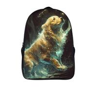 chien sac a dos collège 2 compartiment grande capacité cool cartables scolaires 12 ans et plus lumière fantastique imprimé en 3d sacs à dos-16,garçon filles pour l'école les voyages les affaires