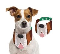 Chien Saint-Bernard,Bandanas pour Chien, écharpe en Coton, Bavoirs réglables pour Animaux de Compagnie,L