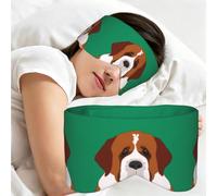 Chien Saint-Bernard, Masque de sommeil pour la maison, les voyages et le travail posté, couvrant entièrement les yeux et bloquant la lumière