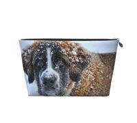 Chien Saint-Bernard, Trousse de Toilette Trousse de Maquillage Sac à cosmétiques Trousse de Toilette de Voyage Portable