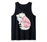 Chien samoyède Mignon endormi en Pyjama Art du Coucher Débardeur