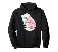 Chien samoyède Mignon endormi en Pyjama Art du Coucher Sweat à Capuche