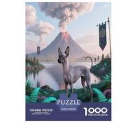Chien sans Poils Mexicain Puzzle 1000 Pièces Jeu Éducatif Défi Multicoloured Pets Mignons Décoration D'intérieur Divertissement Créatif pour Adultes Et Enfants À Partir De 12 Ans 70x50cm/1000pcs