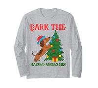 Chien Sarcastique Amusant aboie Les Anges Harold chantent Manche Longue