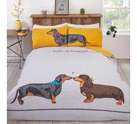 Chien Saucisse - Set Housse de Couette Simple,Double & King Size / Serviette /