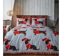 Chien Saucisse - Set Housse de Couette Simple,Double & King Size / Serviette /