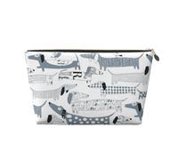 Chien Saucisse, Trousse de Maquillage Trousse à cosmétiques Trousse de Toilette de Voyage Portable Pochette de Toilette