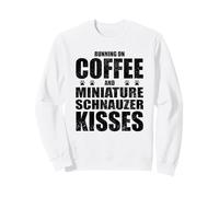 Chien Schnauzer Miniature avec Inscription « Coffee Love » Sweatshirt