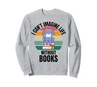 Chien Schnauzer rétro Mignon I Can't Imagine Life Without Books Sweatshirt