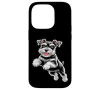 Chien Schnauzer Sauteur Coque pour iPhone 14 Pro