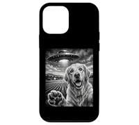 Chien Selfie avec OVNI drôle Golden Retiver Mom Alien UFO Coque pour iPhone 12 Mini