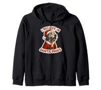 Chien Setter Anglais « I Believe in Santa Paws » Sweat à Capuche