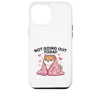 Chien Shiba Amusant « I'm Not Going Out Today » Coque pour iPhone 12 Pro Max