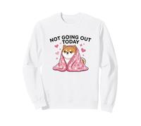Chien Shiba Amusant « I'm Not Going Out Today » Sweatshirt