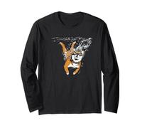 Chien Shiba Inu de plongée - Chien mème Japonais Amusant Manche Longue