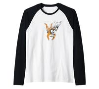 Chien Shiba Inu de plongée - Chien mème Japonais Amusant Manche Raglan