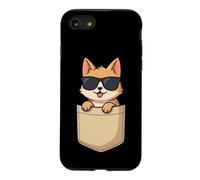 Chien Shiba Inu Mignon dans la Poche avec Lunettes de Soleil Coque pour iPhone SE (2020) / 7/8