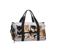 Chien Shiba Inu Shibaken à Motifs Mignons,Sac de Sport bandoulière à Main, Sac de Voyage Grande capacité pour Femmes et Hommes