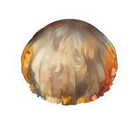 Chien Shih Tzu Aquarelle Et Fleurs Bonnet De Douche Pour Femme Réglable Bonnet De Douche Lavable Charlotte Cheveux Pour Spa Natation Voyage