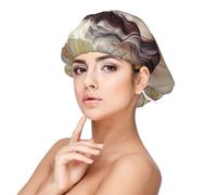 Chien Shih Tzu,Bonnet de nuit en satin pour adulte - Bonnet de nuit élastique pour femme, couvre-cheveux de nuit