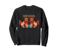 Chien Shisa Lions Gardiens Okinawa Japon Sweatshirt
