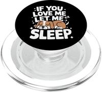 Chien si tu m'aimes, Laisse-Moi Dormir PopSockets PopGrip pour MagSafe