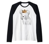 Chien Skye Terrier portant une couronne Manche Raglan