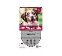 ADVANTIX Chien Solution Antiparasitaire Race Moyenne 10 a 25kg 4 pipettes